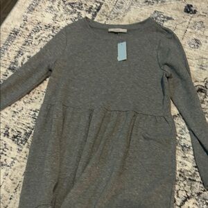 LOFT Heather Gray Knit Top
